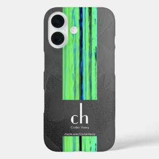 Moderne Monogram Abstracte Textuur iPhone Hoes
