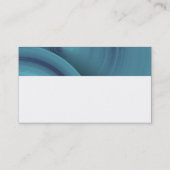 Moderne monogram - Abstracte wielen - blauw Visitekaartje (Achterkant)