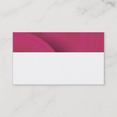 Moderne monogram - Abstracte wielen - Crimson Visitekaartje (Achterkant)