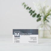 Moderne monogram - Abstracte wielen Visitekaartje (Staand voorkant)