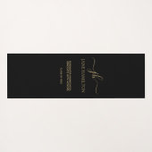 Moderne monogram Afstuderen Yogamat (Achterkant (horizontaal))