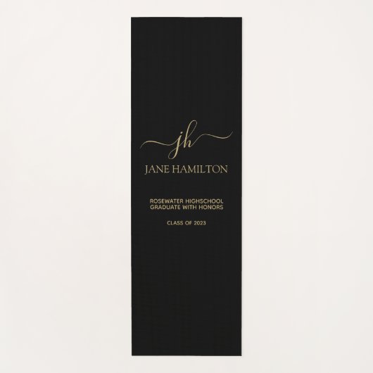 Moderne monogram Afstuderen Yogamat (Voorkant)