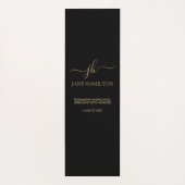 Moderne monogram Afstuderen Yogamat (Achterkant)