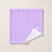 Moderne Monogram Beginletter Pastel Lavendel Bad Handdoek (Wasdoekje)