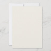 Moderne Monogram Beige Horizontale Trouwkaart Zond Kaart (Achterkant)