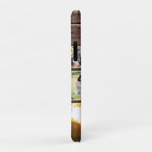 Moderne monogram bijtende familie fotocollage Case-Mate iPhone case (Achterkant/rechts)