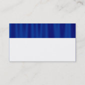 Moderne monogram - Blauw gordijn Visitekaartje (Achterkant)