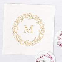 Moderne Monogram Botanische Bladkrans