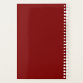 Moderne Monogram Bourgogne Reis Planner (Achterkant)