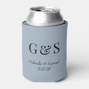 Moderne Monogram Bruid & bruidegom Namen Bruiloft Blikjeskoeler