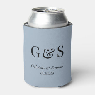 Moderne Monogram Bruid & bruidegom Namen Bruiloft Blikjeskoeler
