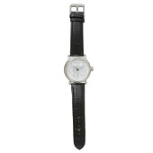 Moderne Monogram Bruidsjonker Horloge (Vlak)