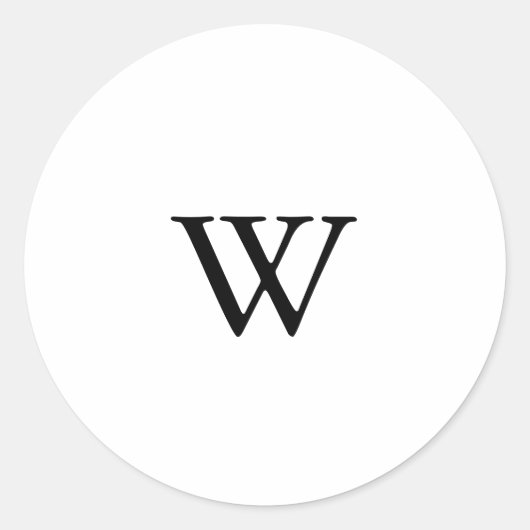 Moderne monogram bruiloft Envelope zegels (Voorkant)