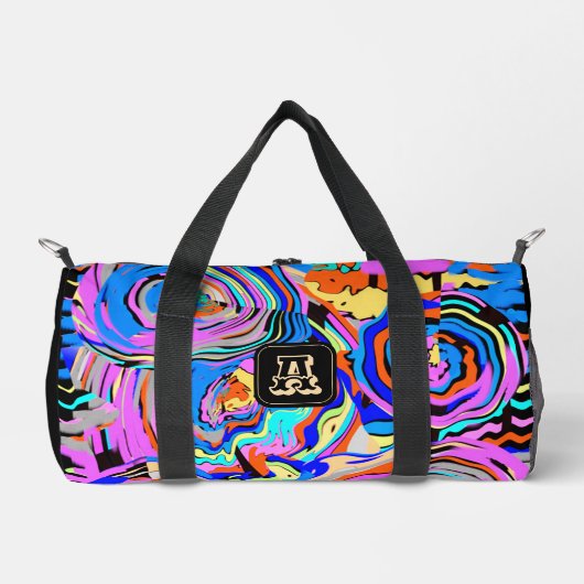 Moderne Monogram Cool Patroon Yoga Sport Reizen Plunjezak (Voorkant)