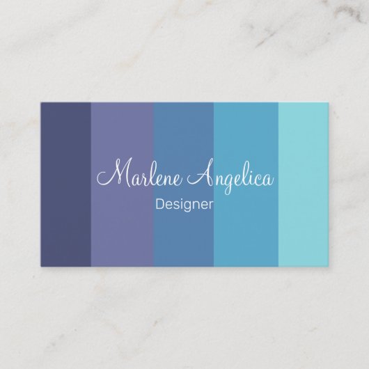 Moderne Monogram Designer Visitekaartjes (Voorkant)