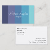 Moderne Monogram Designer Visitekaartjes (Voorkant / Achterkant)