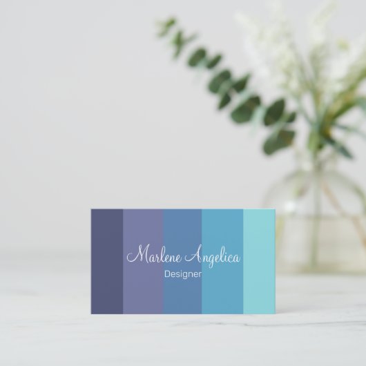 Moderne Monogram Designer Visitekaartjes (Staand voorkant)