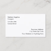 Moderne Monogram Designer Visitekaartjes (Achterkant)