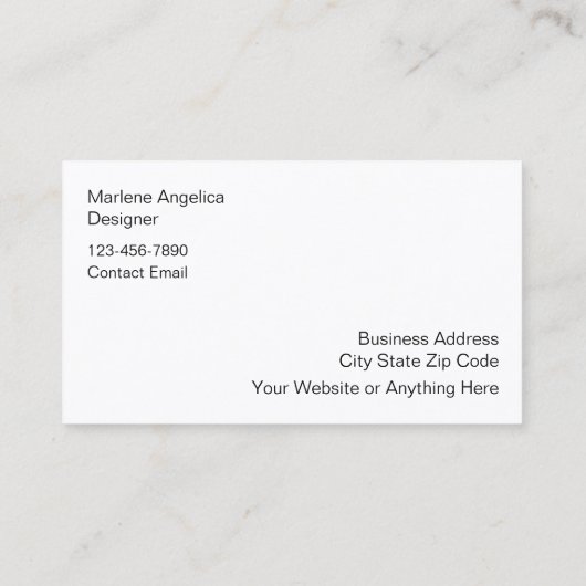 Moderne Monogram Designer Visitekaartjes (Achterkant)