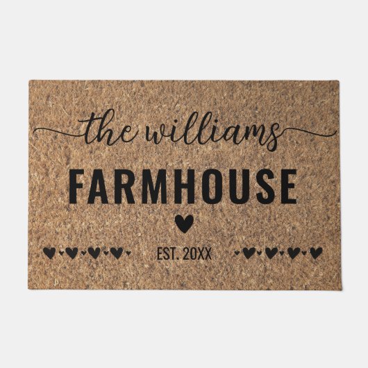 Moderne monogram deur deur voor huisdeur deurmat (Voorkant)