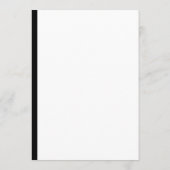 Moderne monogram eenvoudige budgetbruiloft kaart (Achterkant)