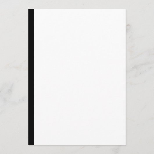 Moderne monogram eenvoudige budgetbruiloft kaart (Achterkant)