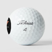 Moderne monogram eenvoudige klassieker golfballen (Logo)