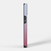Moderne Monogram Eerste Letter Naam Roze Blauwe Gr iPhone Hoesje (Rechterkant)