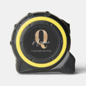 Moderne Monogram Eerste Letter Q & Naam Persoonlij Rolmaat (Voorkant)