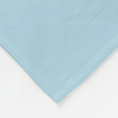 Moderne Monogram Eerste Letter Schattig Lichtblauw Fleece Deken (Hoek)