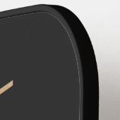 Moderne Monogram Eerste Letter X & Naam Persoonlij Pickleball Paddle (Links Detail)