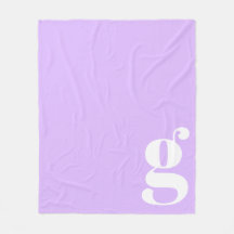 Moderne Monogram Eerste Letter Zacht Lavendel