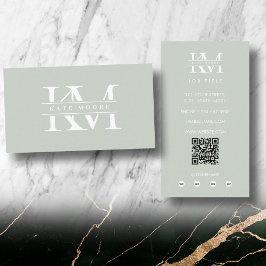 Moderne Monogram Eerste Letters Professionele Sali Visitekaartje
