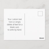 Moderne Monogram Eerste Letters | Zwart & Wit Briefkaart (Achterkant)