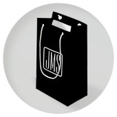 Moderne monogram-eerste letters | Zwart & Wit Klein Cadeauzakje