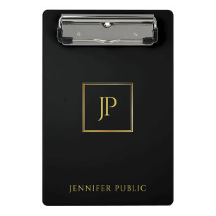 Moderne monogram elegant minimalistisch design ren mini klembord