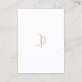 Moderne monogram Elegant Simple Trendy Sjabloon Visitekaartje (Voorkant)