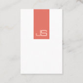 Moderne monogram Elegant Sjabloon Professional Visitekaartje (Voorkant)