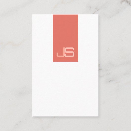 Moderne monogram Elegant Sjabloon Professional Visitekaartje (Voorkant)