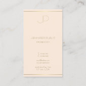 Moderne monogram Elegant Sjabloon Professional Visitekaartje (Achterkant)