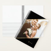Moderne monogram en foto notitieboek (Binnen)