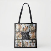 Moderne Monogram en Fotocollage Gepersonaliseerde  Tote Bag (Voorkant)
