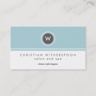 Moderne monogram esthetisch Visitekaartje