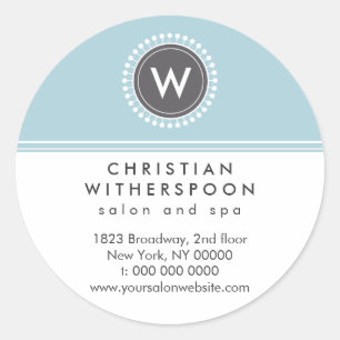 Moderne Monogram Esthetische Promotionele Sticker
