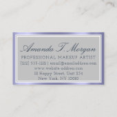 Moderne Monogram Event Planner ingelijst Smoky Blu Visitekaartje (Achterkant)