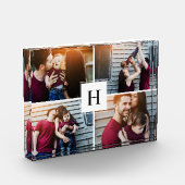 Moderne Monogram Familie Fotocollage Fotoblokken (Links)