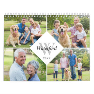 Moderne Monogram Familie Foto's 2027 Kalender