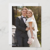 Moderne Monogram Foto Save the Date Trouwkaart (Achterkant)