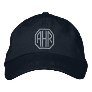 Moderne monogram geborduurd Pet