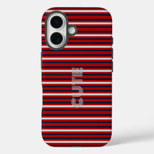 Moderne Monogram Gemêleerde  iPhone 16 Hoesje